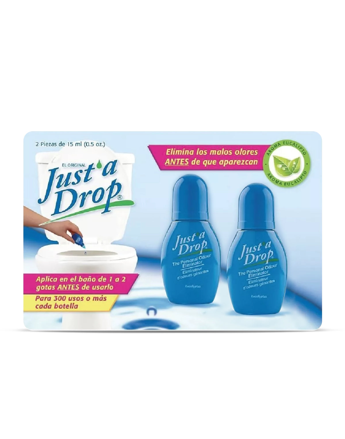 Just a Drop Aromatizador WC 2 x 15 cc - Puntolimpieza